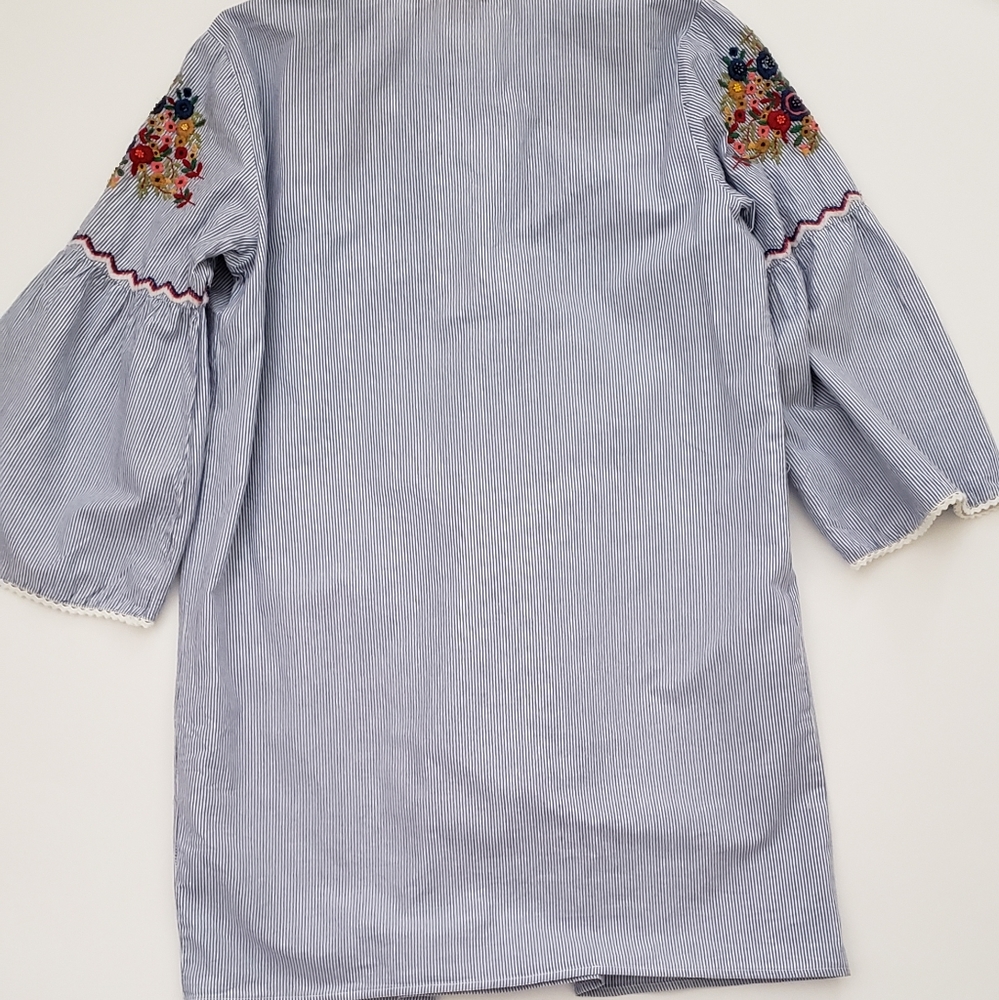 Philosophy Embroidered Dress With Bell Sleeves - Picture 10 of 12